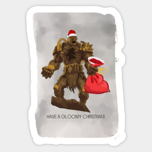 Have a Gloomy Christmas (Red) Gloomhaven - Board Games Design - Board Game Art Sticker